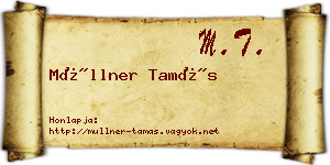Müllner Tamás névjegykártya