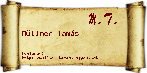 Müllner Tamás névjegykártya